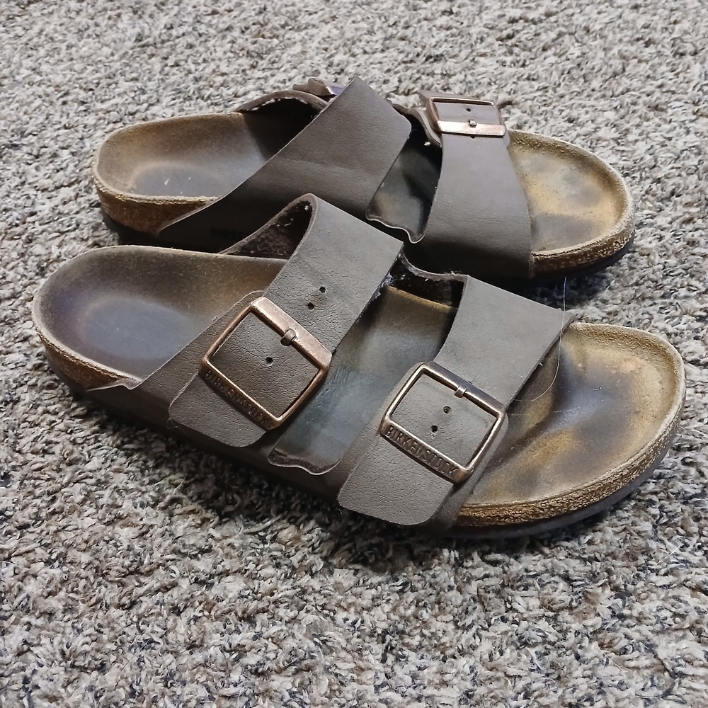 Birkenstock Arizona Sandal Mocha Womens 9 EU 40 Brown Slip On Buckle 0151183